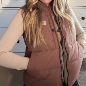Carhartt Montana Reversible Women's Mauve Puffer Vest